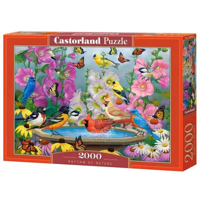 Puzzle 2000 elementów Ptaki Rytm natury