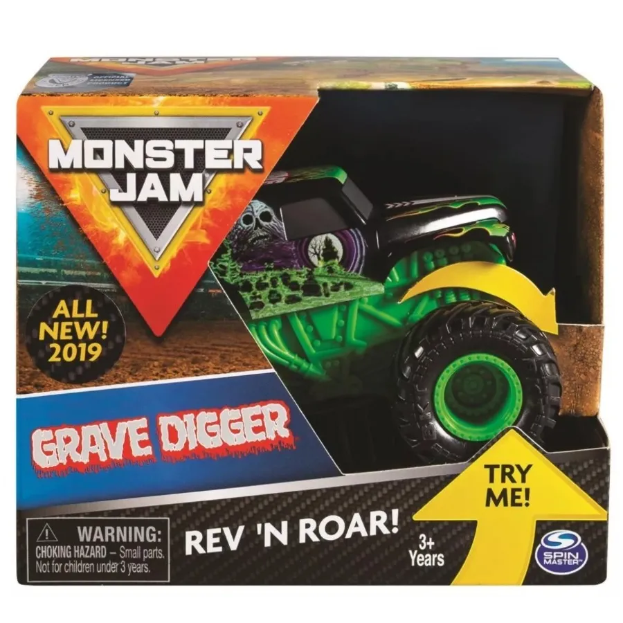 Spin Master pojazd Monster Jam auto warczące opony Grave Digger