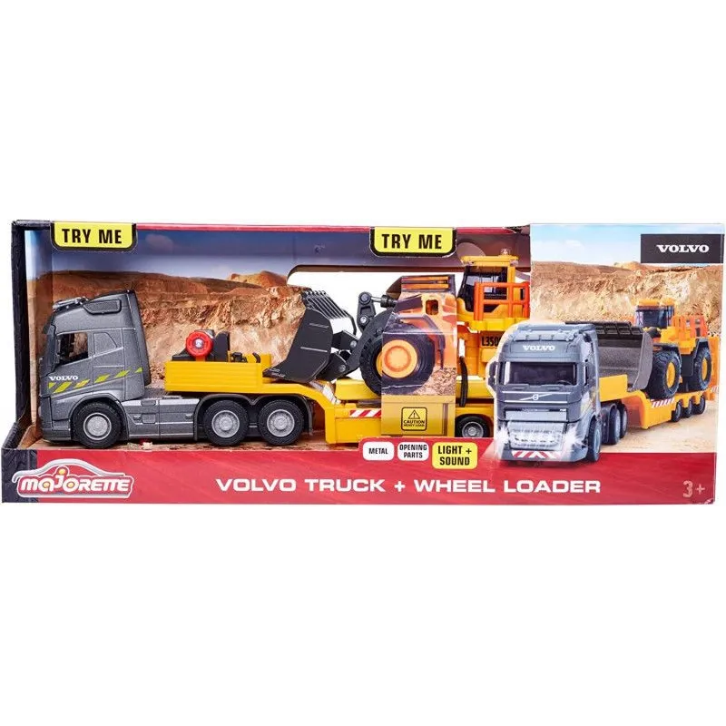 Pojazdy Majorette G.S. Volvo Zestaw budowlany 35 cm