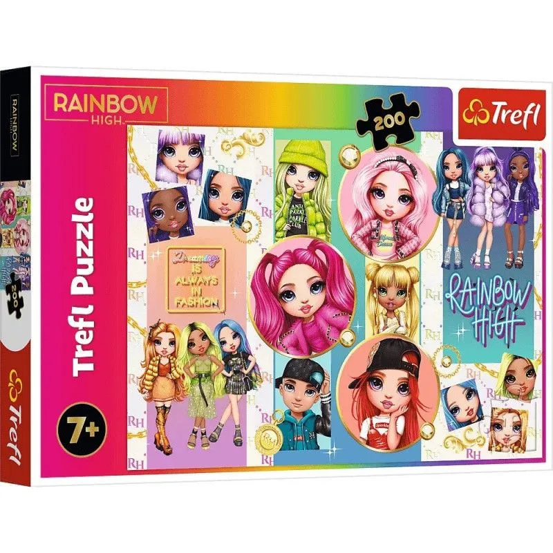 Puzzle 200 elementów Przyjaźń Rainbow High