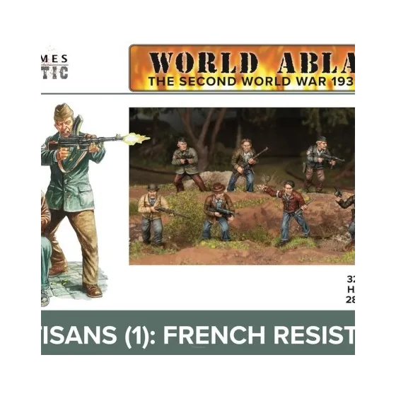 Wargames Atlantic - WAAWA001 Partisans (1) French Resistance 28mm