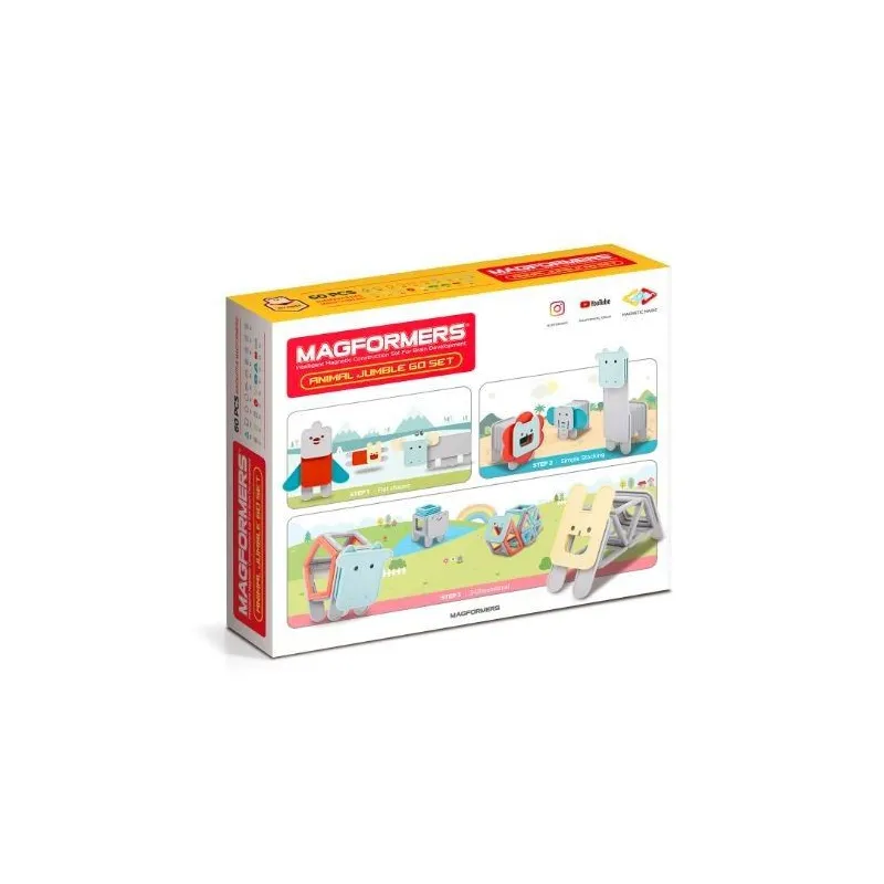 Klocki Animal Jumble 60 elementów