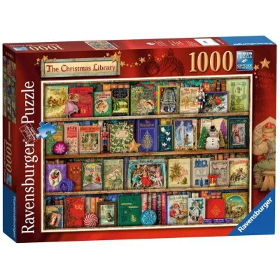 Puzzle 1000 elementów Świąteczna biblioteczka