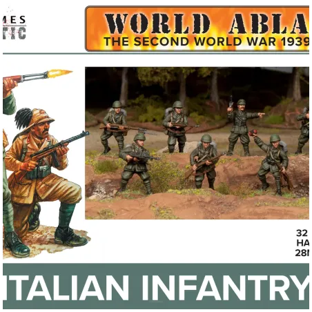 Wargames Atlantic - WAAWA003 Italian Infantry 28mm