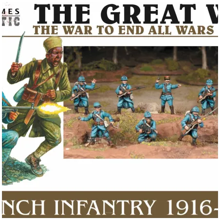 Wargames Atlantic - WAAGW002 French Infantry (1916-1940) 28mm
