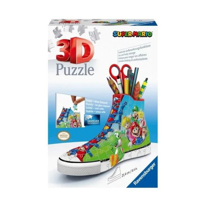 Puzzle 108 elementów 3D Trampek Super Mario