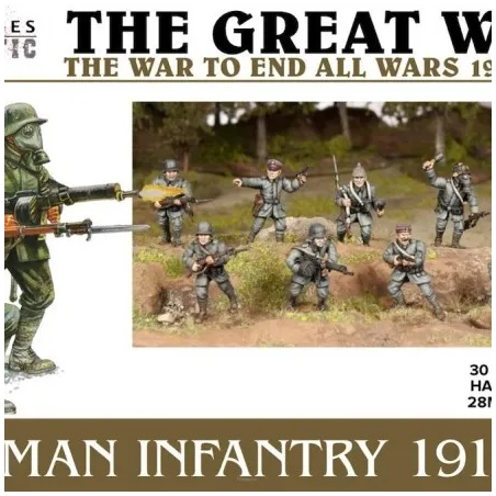 Wargames Atlantic - WAAGW001 German Infantry (1916-1918) 28mm