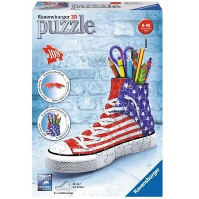 Puzzle 108 elementów 3D Amerykański Trampek