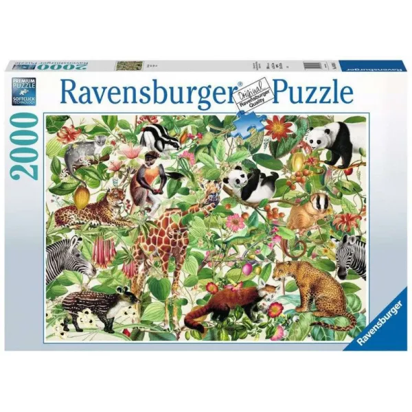Puzzle 2000 elementów Dżungla