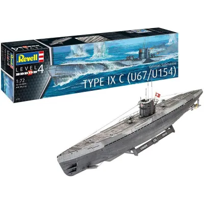 Model plastikowy German Submarine Type IX C U67/U154