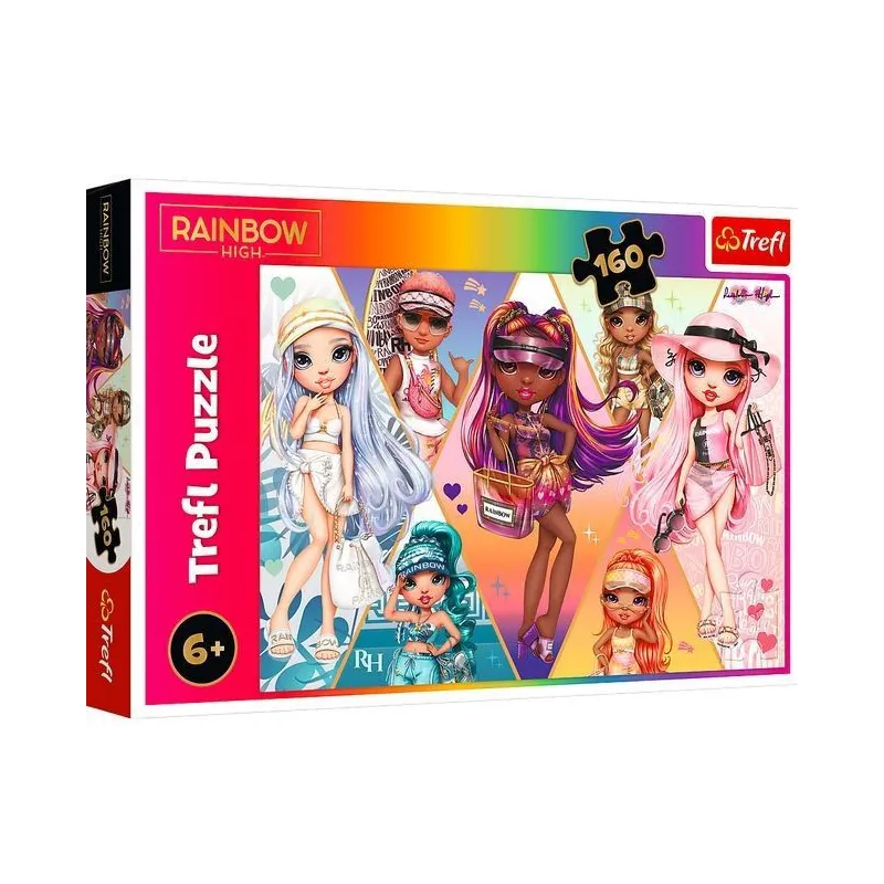 Puzzle 160 elementów Wesołe przyjaciółki Rainbow high