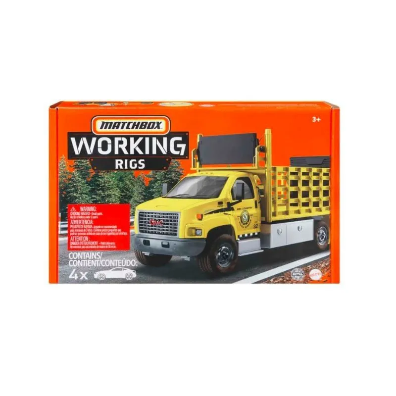 Pojazdy zadaniowe 4-pak - Prace budowlane Matchbox