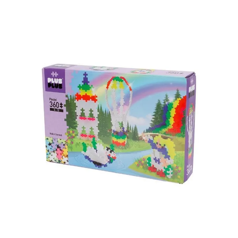 Klocki Plus-Plus Zestaw z tęczą i zamkiem 360 elementów