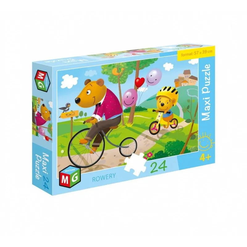 Puzzle 24 elementy Maxi - Rowery