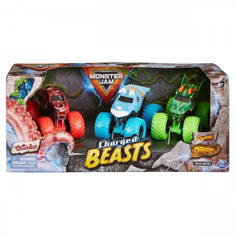 Pojazd Monster Jam 1/64 3pack