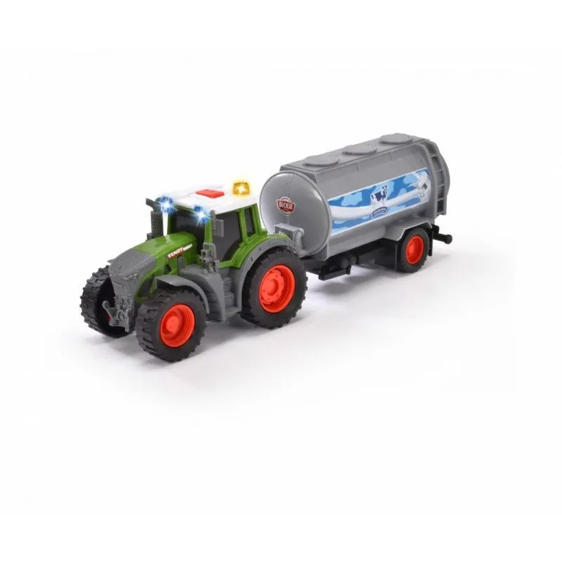 Pojazd FARM Fendt Ciągnik z przyczepą na mleko 26 cm