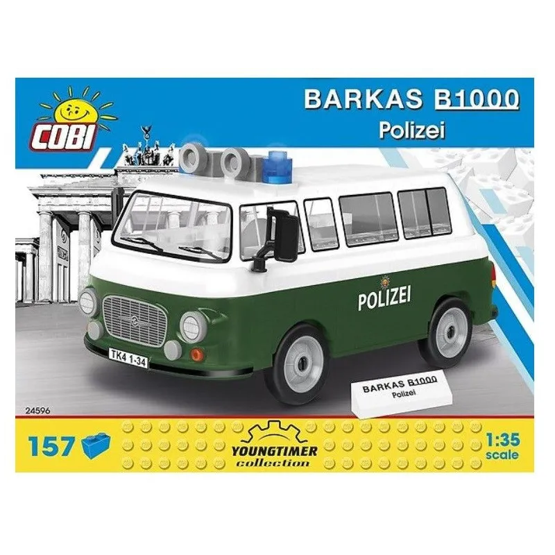 Klocki Cars Barkas B1000 Polizei