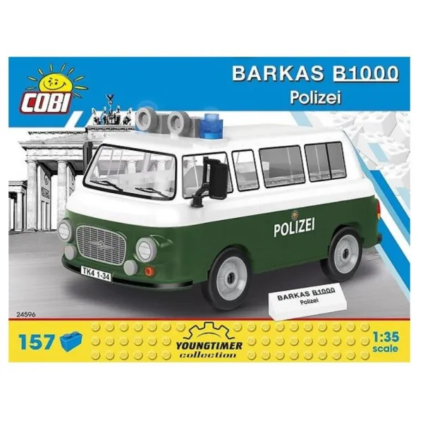 Klocki Cars Barkas B1000 Polizei