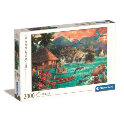 Puzzle 2000 elementów High Quality, Życie na wyspie