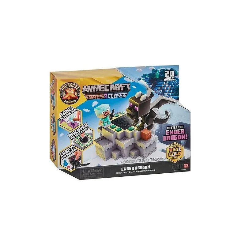 Zestaw z figurką Treasure X Minecraft Cave's & Cliffs Dragon