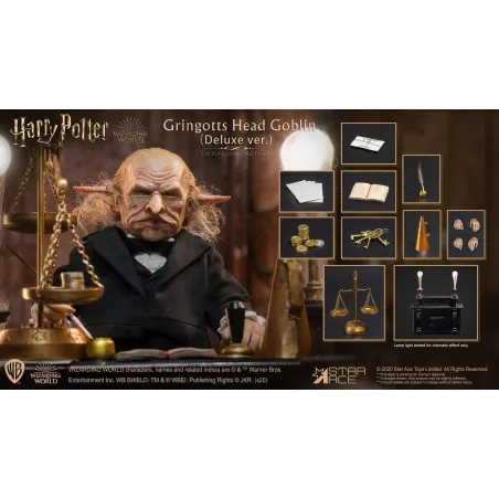 Figurka Harry Potter: Gringotts Head Goblin Deluxe skala 1:6