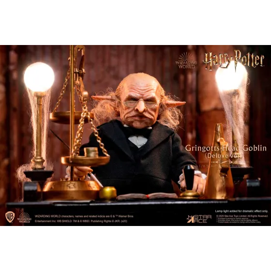 Figurka Harry Potter: Gringotts Head Goblin Deluxe skala 1:6