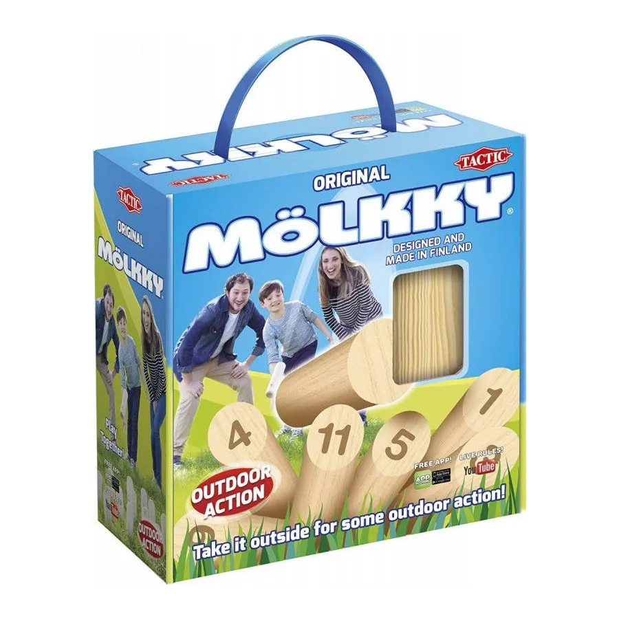 Gra Molkky w kartoniku z rączką
