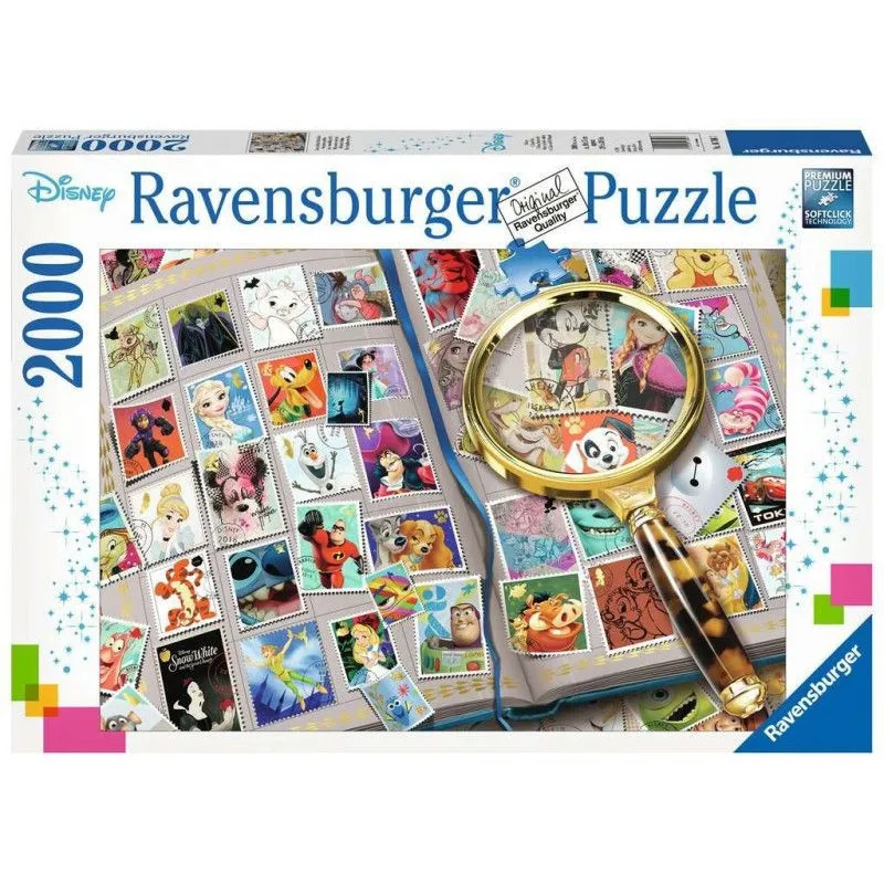 Puzzle 2000 elementów Kolekcja znaczków pocztowych