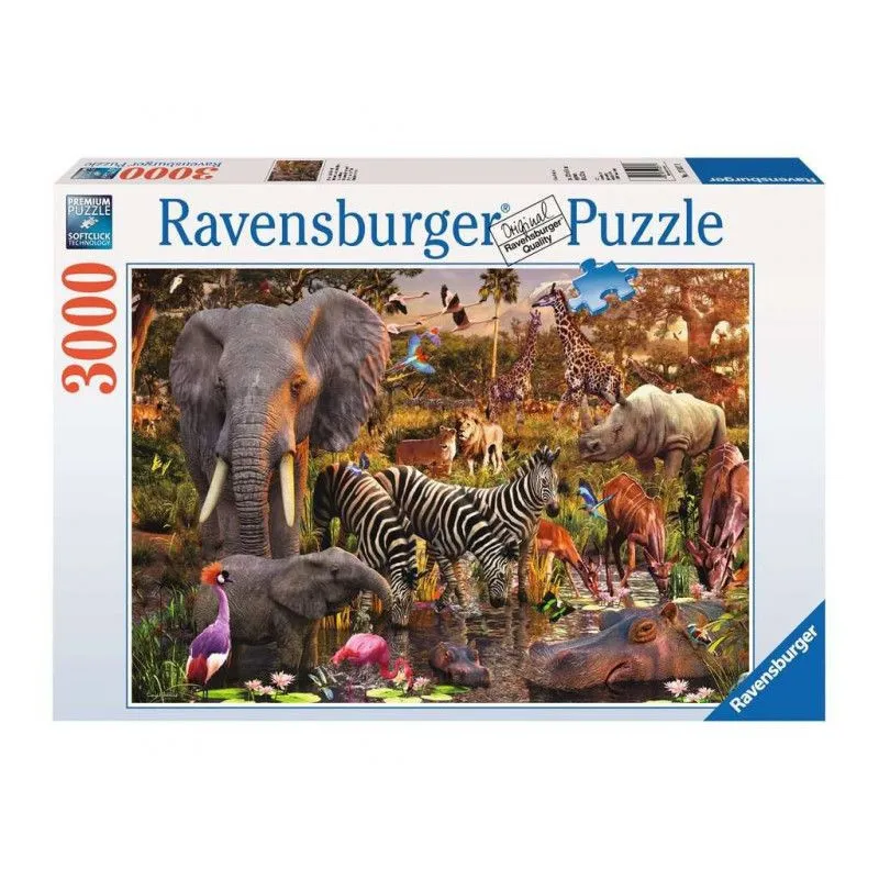 Puzzle 3000 elementów Zwierzęta Afryki