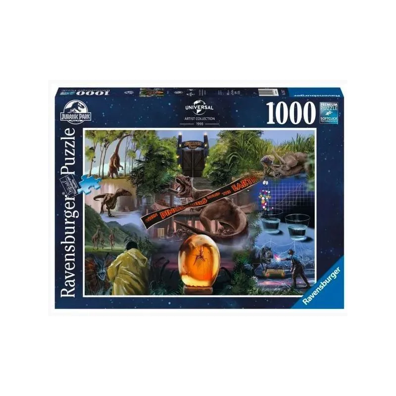 Puzzle 2D 1000 elementów Jurassic Park