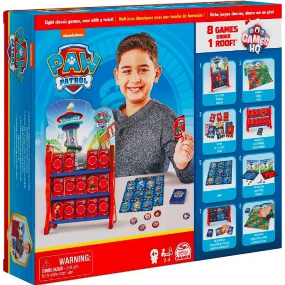 Zestaw gier Wieża pełna gier 8 gier Psi Patrol