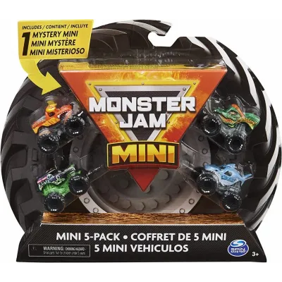 Zestaw pojazdów Monster Jam Mini Auta 5-pak