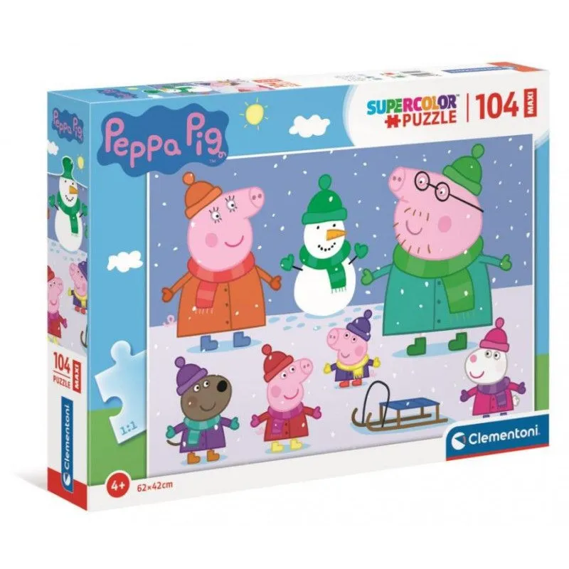 Puzzle 104 elementy Maxi Świnka Peppa