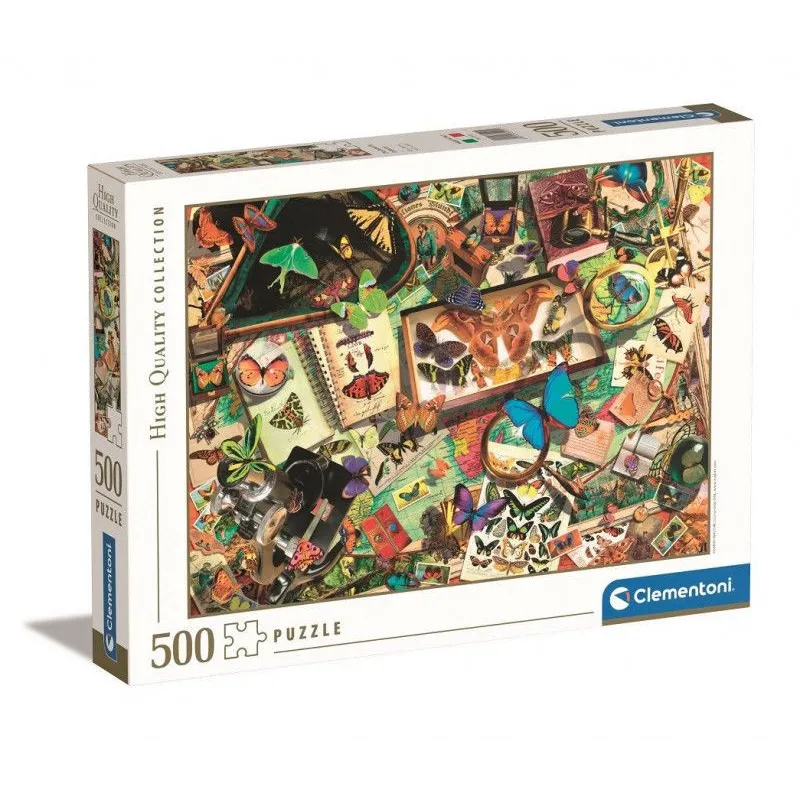 Puzzle 500 elementów High Quality, Kolekcjoner motyli