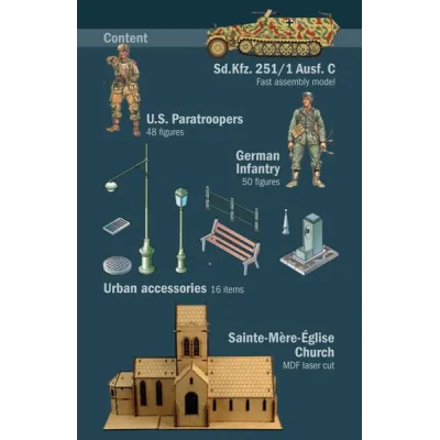 Italeri Battle of Normandy Sainte-Mère-Eglise 6 June 1944 skala 1:72