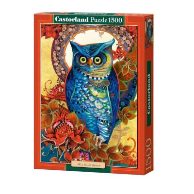 Puzzle 1500 elementów 'Niebieska Sowa'