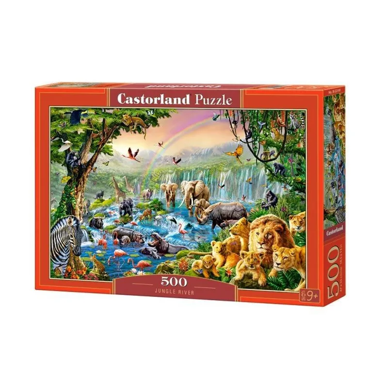 Puzzle 500 elementów Rzeka w dżungli