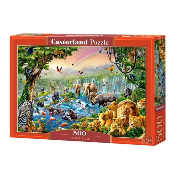 Puzzle 500 elementów Rzeka w dżungli