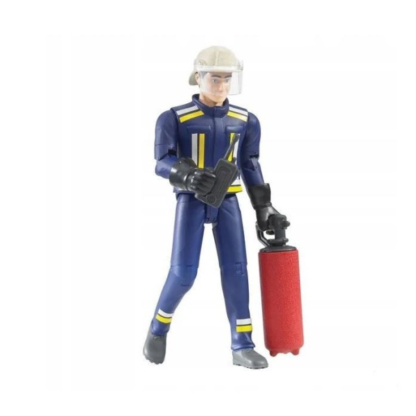 Figurka strażaka z gaśnicą