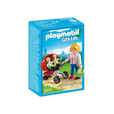 Zestaw z figurkami City Life 5573 Wózek dla bliźniaków