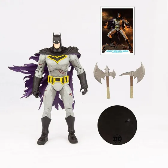 DC Multiverse - Batman with Battle Damage (Dark Nights: Metal) 18cm