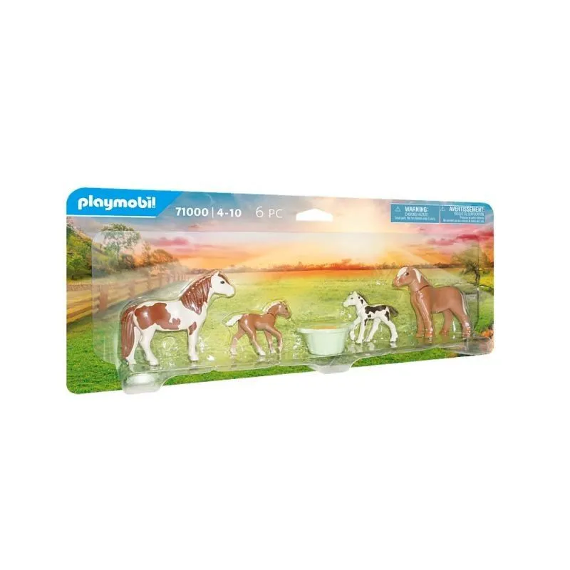 Figurki Country 71000 Dwa konie islandzkie ze źrebakami