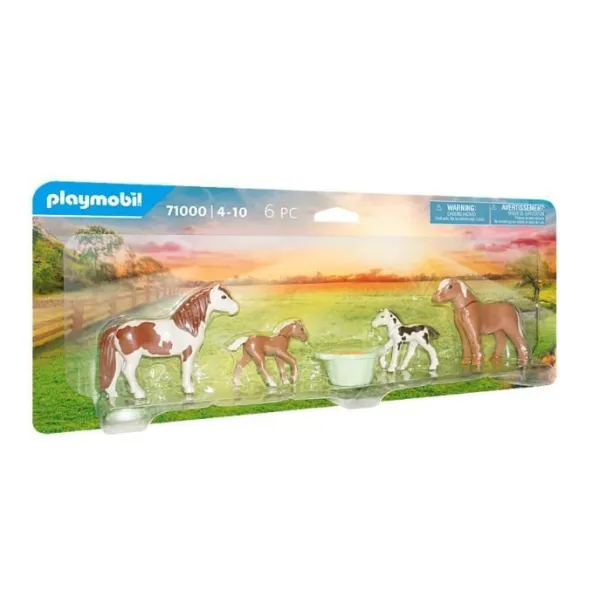 Figurki Country 71000 Dwa konie islandzkie ze źrebakami