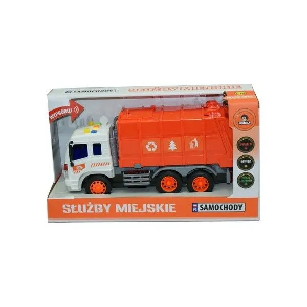 Śmieciarka z dźwiękiem i światłem