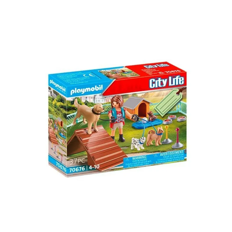 Zestaw figurek City Life 70676 Zestaw upominkowy Treserka psów