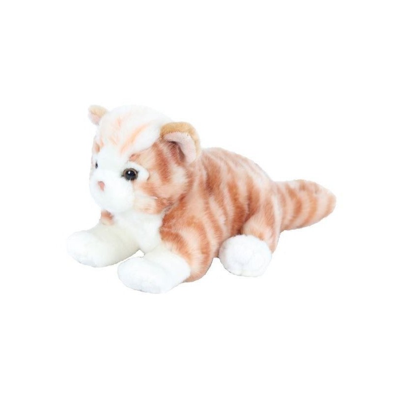 Maskotka Kot leżący rudy 30 cm