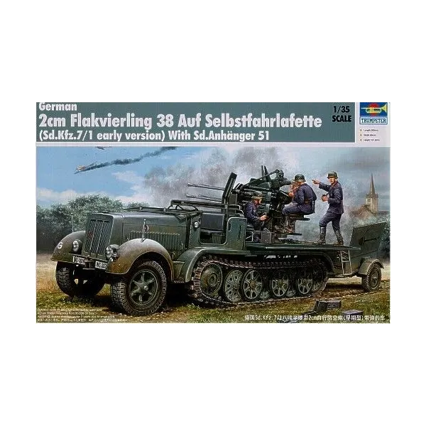 TRUMPETER Sd Kfz 7/1 ear ly w/ 2cm