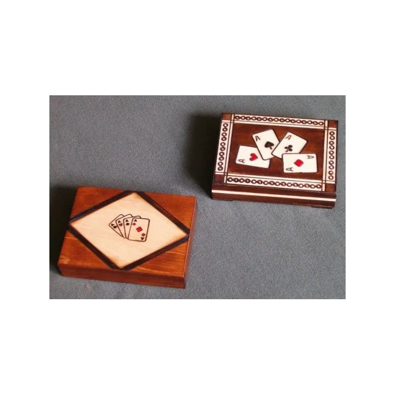 DREWNIANA KARCIARKA + KARTY