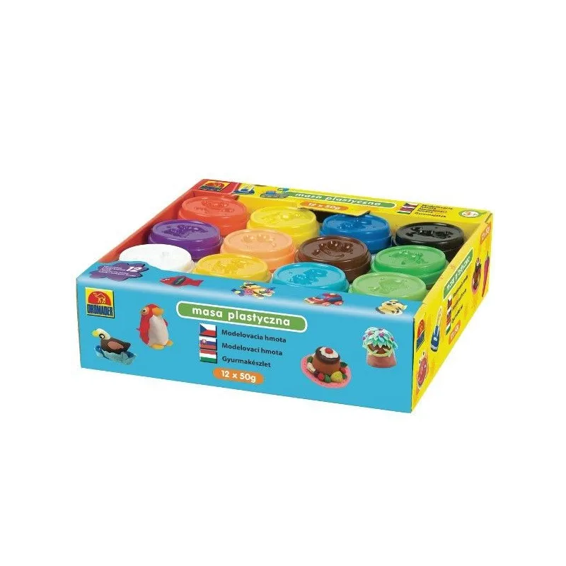 MASA PLASTYCZNA 12 MAŁYCH TUB