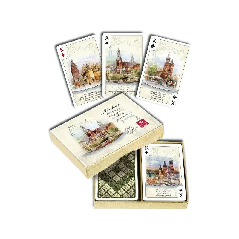 Karty Kraków Akwarele 2 x 55 listków
